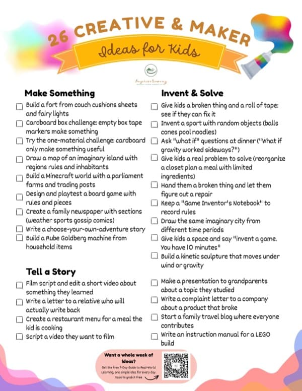 26 Creative & Maker Ideas for Kids