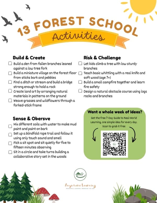 Forest School Checklist: 13 Activities