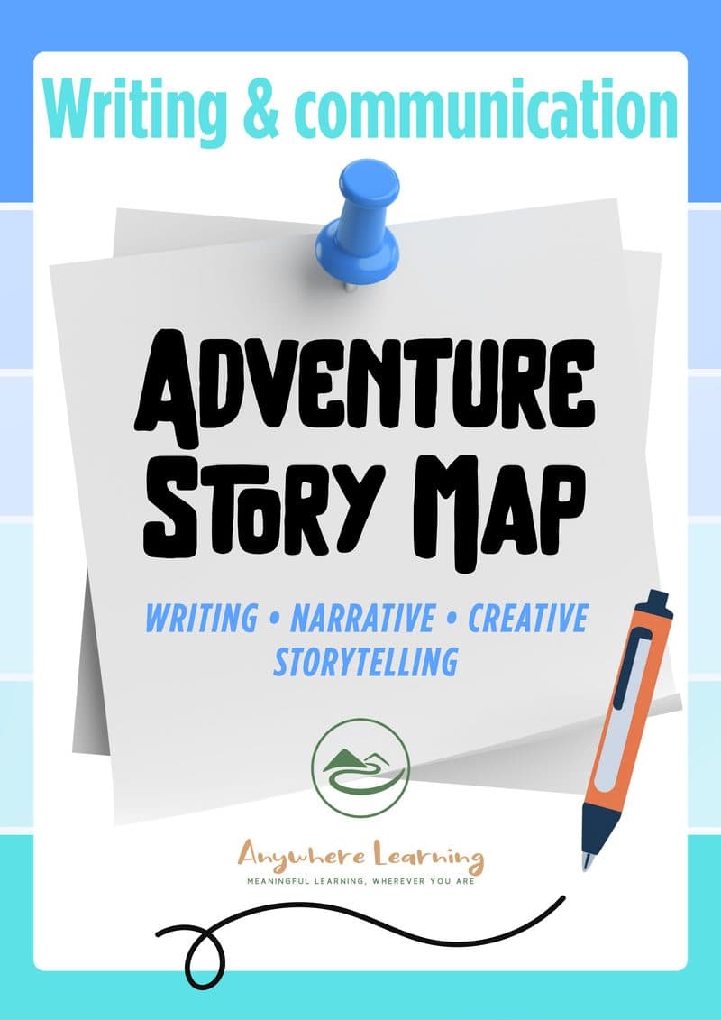 Adventure Story Map — Communication & Writing activity guide cover