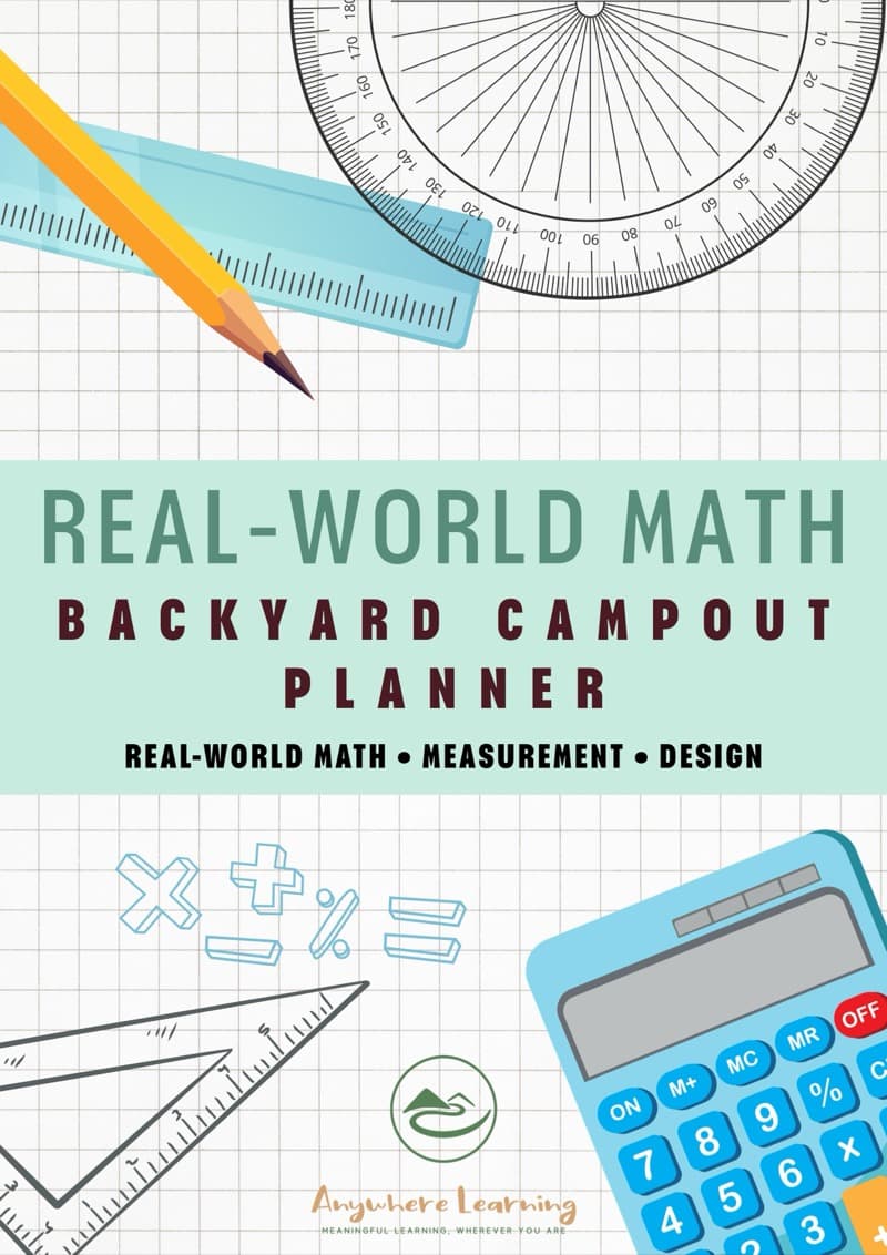 Backyard Campout Planner — Real-World Math activity guide cover