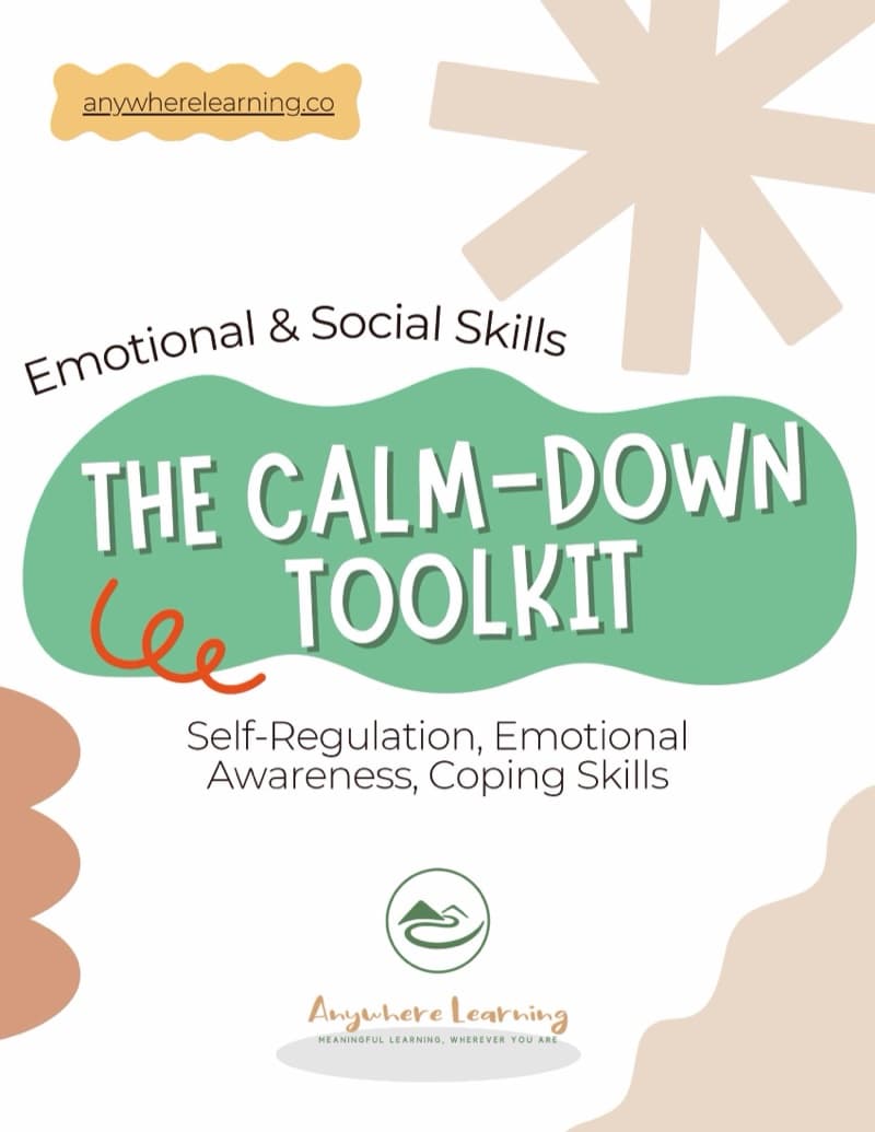 The Calm-Down Toolkit — Emotional & Social Skills activity guide cover