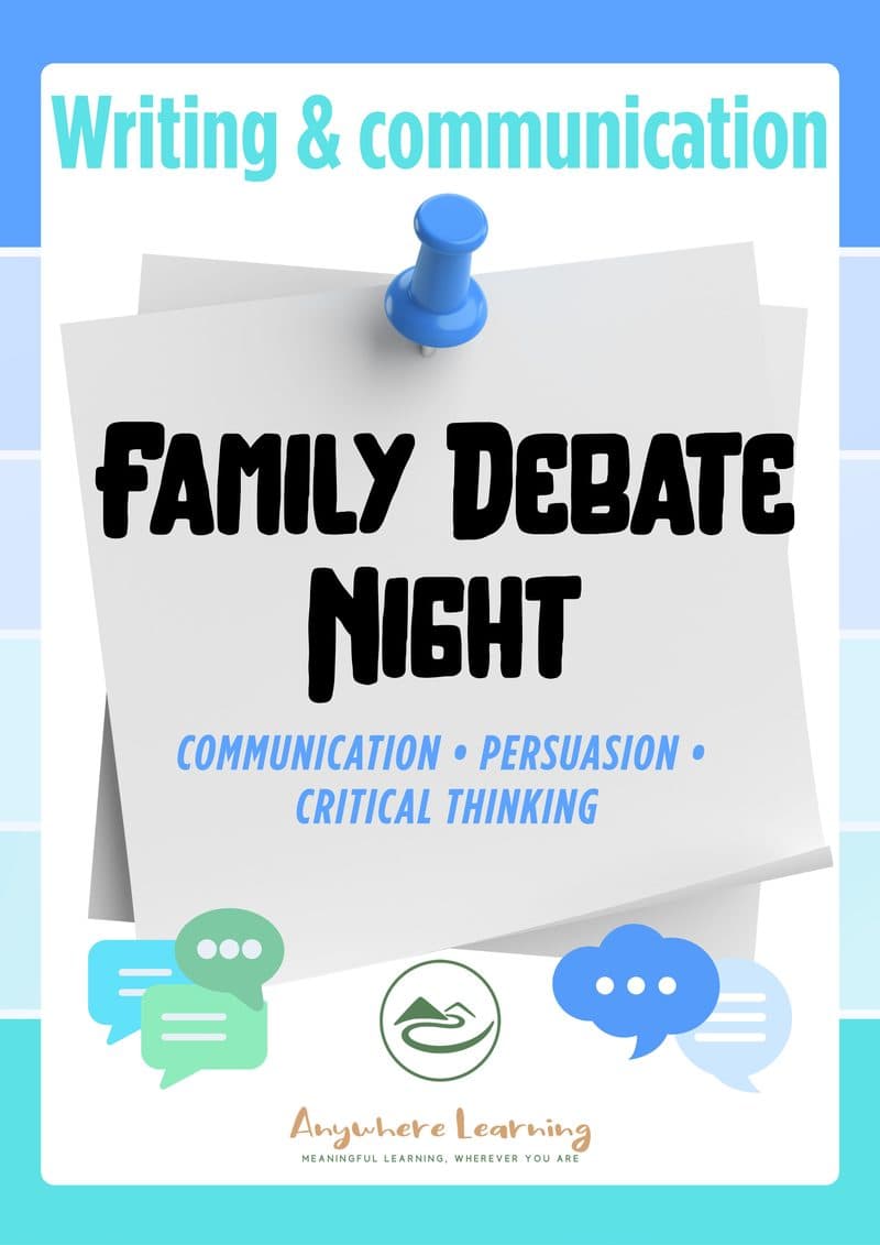 Family Debate Night — Communication & Writing activity guide cover