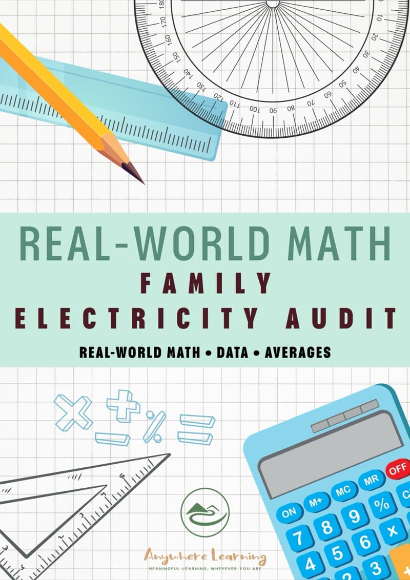 Family Electricity Audit — Real-World Math activity guide cover