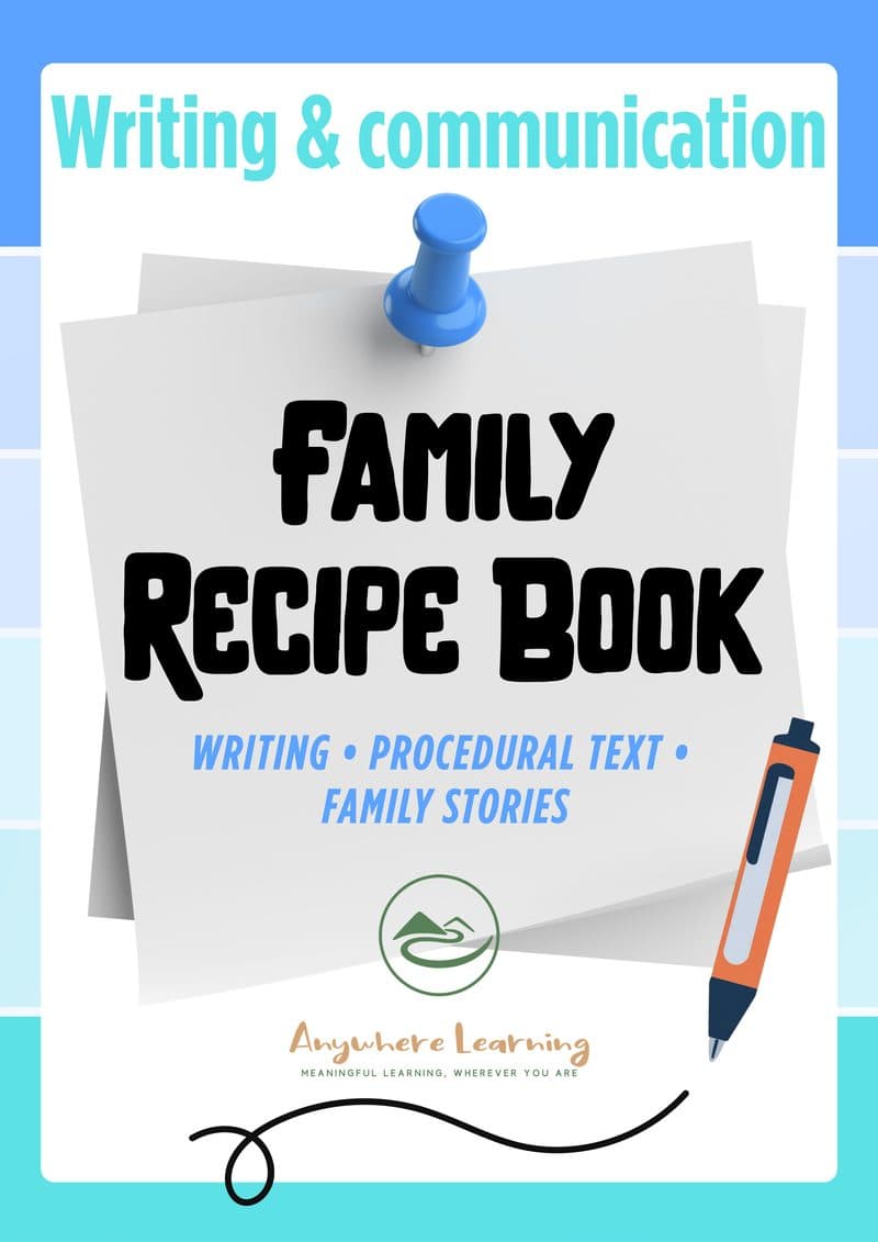 Family Recipe Book — Communication & Writing activity guide cover