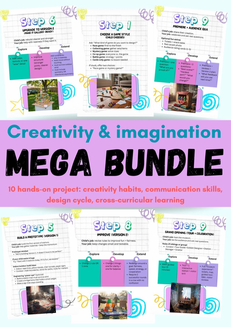 Creativity Mega Bundle | Homeschool Activity Bundle | Anywhere Learning